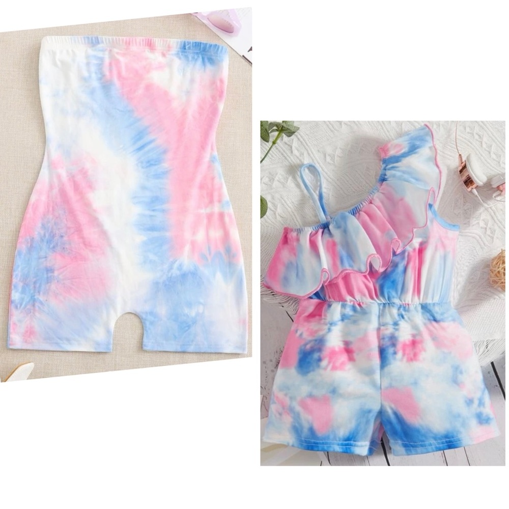 Mommy & Me Tie Dye Romper Set